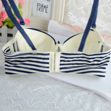 Sexy Women workout Bikini Padded Bra Sets Striped Underwear Push Up BRA Set 32-36 Cup B NW
