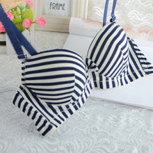 Sexy Women workout Bikini Padded Bra Sets Striped Underwear Push Up BRA Set 32-36 Cup B NW