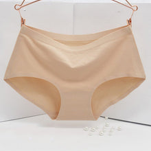 Solid Color One Piece Women's Panties Non-trace Seamless Underwear Sexy Briefs Natural Cotton Plus Size Briefs M-XL NW