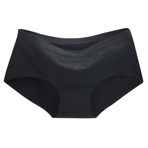 Solid Color One Piece Women's Panties Non-trace Seamless Underwear Sexy Briefs Natural Cotton Plus Size Briefs M-XL NW