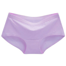 Solid Color One Piece Women's Panties Non-trace Seamless Underwear Sexy Briefs Natural Cotton Plus Size Briefs M-XL NW