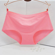 Solid Color One Piece Women's Panties Non-trace Seamless Underwear Sexy Briefs Natural Cotton Plus Size Briefs M-XL NW