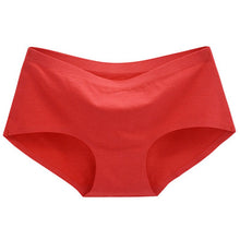 Solid Color One Piece Women's Panties Non-trace Seamless Underwear Sexy Briefs Natural Cotton Plus Size Briefs M-XL NW