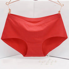 Solid Color One Piece Women's Panties Non-trace Seamless Underwear Sexy Briefs Natural Cotton Plus Size Briefs M-XL NW