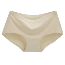 Solid Color One Piece Women's Panties Non-trace Seamless Underwear Sexy Briefs Natural Cotton Plus Size Briefs M-XL NW