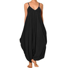 Sexy Women Deep V Neck Loose Baggy Fit Beach Jumpsuit Romper Harem Suit NW