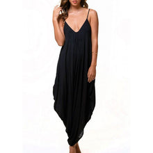 Sexy Women Deep V Neck Loose Baggy Fit Beach Jumpsuit Romper Harem Suit NW