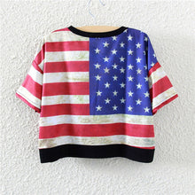 Women Tops Slim Hipster Round Neck Short T-Shirt Half Sleeve Multi Print Polyester Casual T-Shirt NW