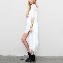 Women Blouse Chiffon Tops Tassel Shawl Cardigan Blusa Feminina Casual Blouse ht NW