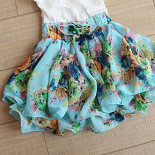 Baby Kids Girls One Piece Dress Lace Floral Chiffon Tutu Dresses Hot NW