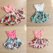 Baby Kids Girls One Piece Dress Lace Floral Chiffon Tutu Dresses Hot NW