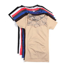 Hot Women Sexy Hollow Round Neck Lace Short Sleeve Top T-shirt New NW