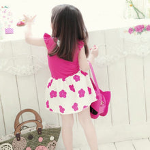 Kids Baby Girls Dress Plum Blossom Patterns One Piece Tutu Princess Dress 1-6Y NW