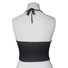 Sexy Women Sleeveless Backless Crop Tops Floral Halter Tank Tops Casual Vest T-shirt NW