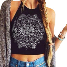 Sexy Women Sleeveless Backless Crop Tops Floral Halter Tank Tops Casual Vest T-shirt NW