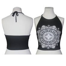 Sexy Women Sleeveless Backless Crop Tops Floral Halter Tank Tops Casual Vest T-shirt NW