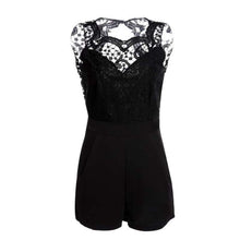 Slim Bodycon Women Rompers Sexy Lace Backless Patchwork Sleeveless Jumpsuit Plus Size Playsuit NW