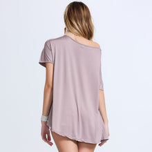 T Shirt Women Tops Casual Loose T Shirts Irregular Tees Batwing Sleeve Off Shoulder Tops Plus Size NW