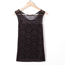 Women Sexy Sleeveless Tank Tops Casual Round Neck Flower Vest Shirt Blouse Hot NW