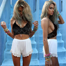 Womens Sexy Crochet Knit Crop Top Halter Bra Bralette Cami Tank Deep V-neck Blouse NW