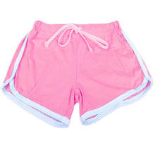 Workout Shorts Women Loose Cotton Side Split Elastic Waist Shorts Casual Short NW