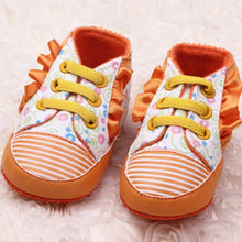 Sweet Baby Girls Ruffle Floral Lace Crib Shoes Soft Cozy Toddler Princess Shoes NW