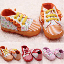 Sweet Baby Girls Ruffle Floral Lace Crib Shoes Soft Cozy Toddler Princess Shoes NW