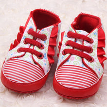 Sweet Baby Girls Ruffle Floral Lace Crib Shoes Soft Cozy Toddler Princess Shoes NW