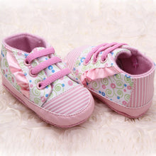 Sweet Baby Girls Ruffle Floral Lace Crib Shoes Soft Cozy Toddler Princess Shoes NW