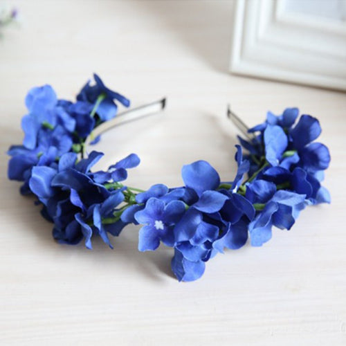 Sweet Girl Floral Flower Garland Hair Band Bridal Festival Holiday Wreath NW