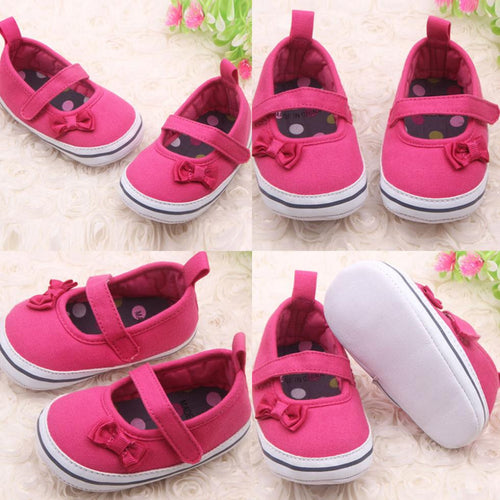 Sweet Mary Jane Shoes Infant Baby Girls Bowknot Soft Sole Prewalker Crib Shoes NW