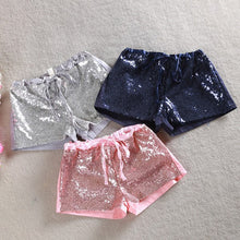Toddler 2-6 Y Kids Girl Sequins Shorts Short Pants Tie Bow Elastic Waist Trousers NW