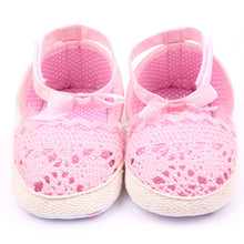 Toddler Baby Girl Soft Sole Crib Anti-slip Crochet Knit First Walkers anti-Slip Solid Shoes NW