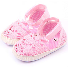 Toddler Baby Girl Soft Sole Crib Anti-slip Crochet Knit First Walkers anti-Slip Solid Shoes NW