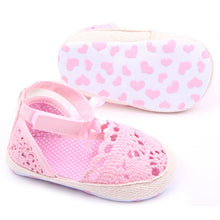 Toddler Baby Girl Soft Sole Crib Anti-slip Crochet Knit First Walkers anti-Slip Solid Shoes NW