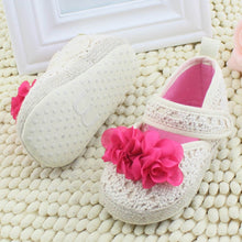 Toddler Baby Kid Girl Flower Princess Shoes Soft Sole Prewalker Crib Shoes 0-18M NW
