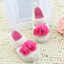 Toddler Baby Kid Girl Flower Princess Shoes Soft Sole Prewalker Crib Shoes 0-18M NW