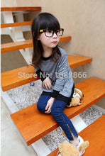 Toddler Baby Kids Girls Blue Denim Pencil Pants Zipper Slim Skinny TrousersFree ping NW