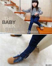 Toddler Baby Kids Girls Blue Denim Pencil Pants Zipper Slim Skinny TrousersFree ping NW