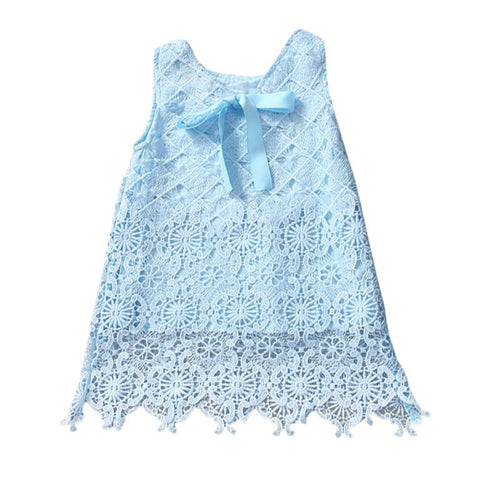 Toddler Baby Kids Girls Dress Sleeveless Princess Party Tutu Lace Dress 2-6 Year NW