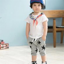 Toddler Boys 2-6 Year Cotton Harem Shorts Pants Kids Casual Stars Pattern Trousers NW