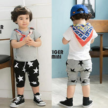Toddler Boys 2-6 Year Cotton Harem Shorts Pants Kids Casual Stars Pattern Trousers NW