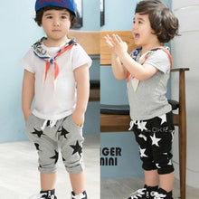 Toddler Boys 2-6 Year Cotton Harem Shorts Pants Kids Casual Stars Pattern Trousers NW