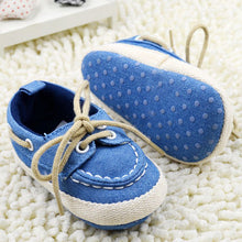 Toddler Boys Girls First Walkers Soft Sole Crib Canvas Shoes Lace-up Sneaker Baby Shoes Prewalker Footwear Newborn Kids Shoes NW
