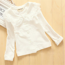 Toddler Girls Long Sleeve Tops Lace Collar Blouse Cotton Bottoming Shirts 1-3Y NW
