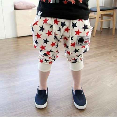 Toddler Girls Stars Pattern Harem Pants Cotton Trousers Collapse Pants Bottoms NW