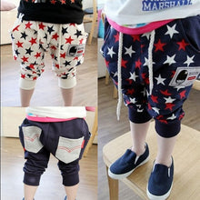 Toddler Girls Stars Pattern Harem Pants Cotton Trousers Collapse Pants Bottoms NW