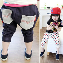 Toddler Girls Stars Pattern Harem Pants Cotton Trousers Collapse Pants Bottoms NW