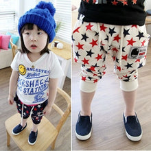 Toddler Girls Stars Pattern Harem Pants Cotton Trousers Collapse Pants Bottoms NW