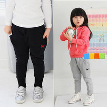 Toddler Kid Girls Long Trousers Casual Dog Pattern Bottoms Cotton Harem Pants Sports NW